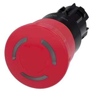 PULSADOR GOLPE DE PUÑO PARADA EMERGENCIA ACT Ø40MM PLAST SIN CONTACTOS IP69K ROJO ILUMINABLE PULSAR-GIRAR (*EP)