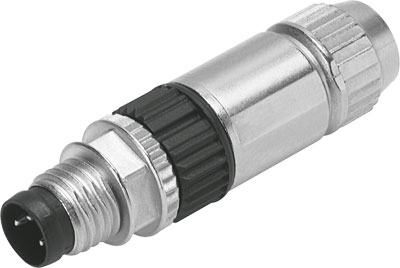 CONECTOR RECTO NECU-S-M8G3-HX / M8X1 - 3 CONTACTOS - BORNE CORTANTE / IP65-IP67