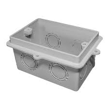 CAJA EMB 5X10 PVC RECTANGULAR PLASTICA C/OREJA PLASTICA