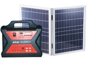 GENERADOR ENERGIA SOLAR PORTATIL 20W BATERIA LITIO 12.8V /12AH (160W/H) PANEL POLICRISTALINO 2X10W 18V + 5MTS DE CABLE, CARGA 5HS, AUTONOMÍA 24HS, ALIM. 220V P/RECARGAR BATERIA, SALIDAS: 4X 12V, 1 USB C/CABLE, 2 LAMPARAS LED 5W, 1 LAMPARA LED 3W, 5MTS DE CABLE X LAMPARA, LECTOR TARJETA SD, LECTOR USB, RADIO, LINTERNA