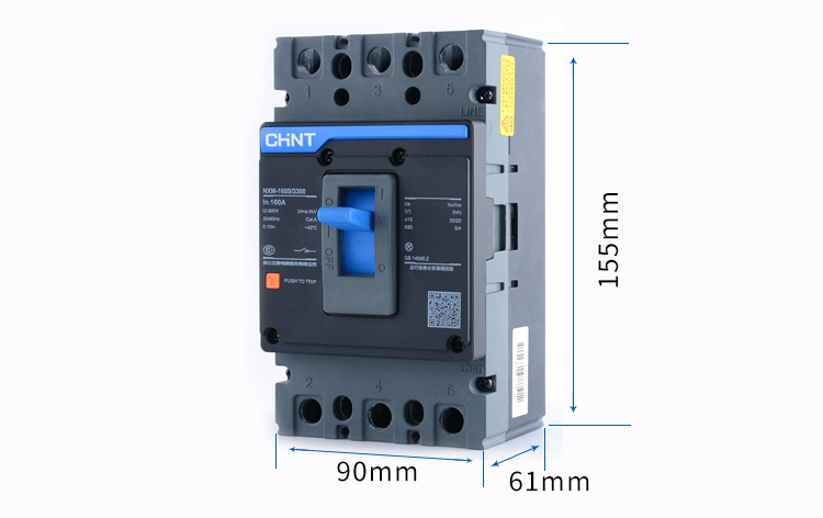 INTERRUPTOR AUTOMATICO FIJO 3X 160A 35KA - Tamaño 160