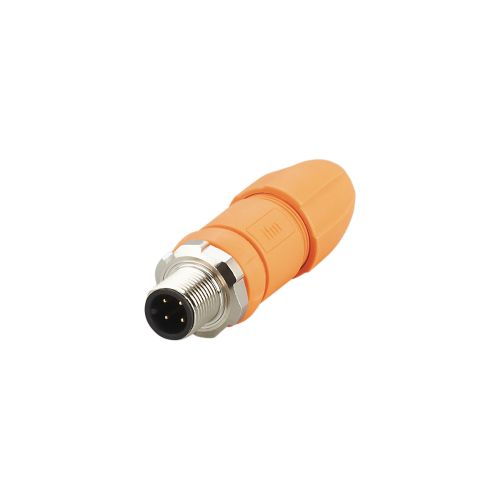 CONECTOR MACHO RECTO M12 4P 4H  P/ ARMAR