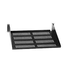 BANDEJA VENTILADA 19" REGULABLE P/600/800MM NEGRO TEXTURADO P/GABINETE RACK