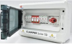 CAJA DE CONEXION PARALELO 3E/1S CONTIENE: 1 DESCARGADOR, PORTAFUSIBLES Y 1 SECCIONADOR 1500VDC 40A CLAMPER SOLAR - IP67