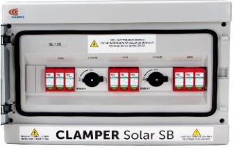 CAJA DE CONEXION 3E/3S CONTIENE: 3 DESCARGADOR Y 3 SECCIONADOR 1500VDC  16A CLAMPER SOLAR - IP67