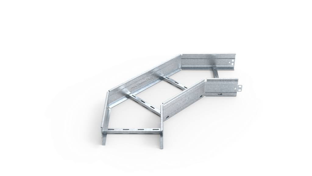 CURVA PLANA ESCALERA SMARTTRAY 90º 450 ALA 90  ESP. 1.24