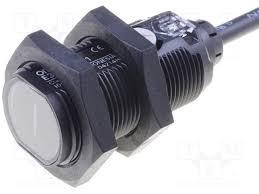 SENS FOT. DIFUS. C/ SUP. FONDO  M18  10CM  C/ FOFO FIJO   PNP Dark ON/Light ON SEGUN CONEX. CABLE ROSA   10-30VCC  CABLE 2M  PLAST   E3FALP112M