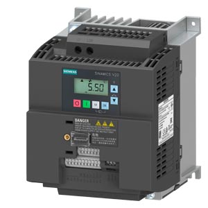 VARIADOR V20 MONOF 4HP 3KW 13.6A SIN FILTRO 1AC 230V   CONTROL ESCALAR TAMAÑO FSAD