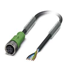 CABLE P/SENS/ACTUADORES 5P CONECT HEMBRE RECTO PUR LIBRE HALOG., NEGRO RAL 7021 10MT   SAC-5P-10,0-PUR/M12FS