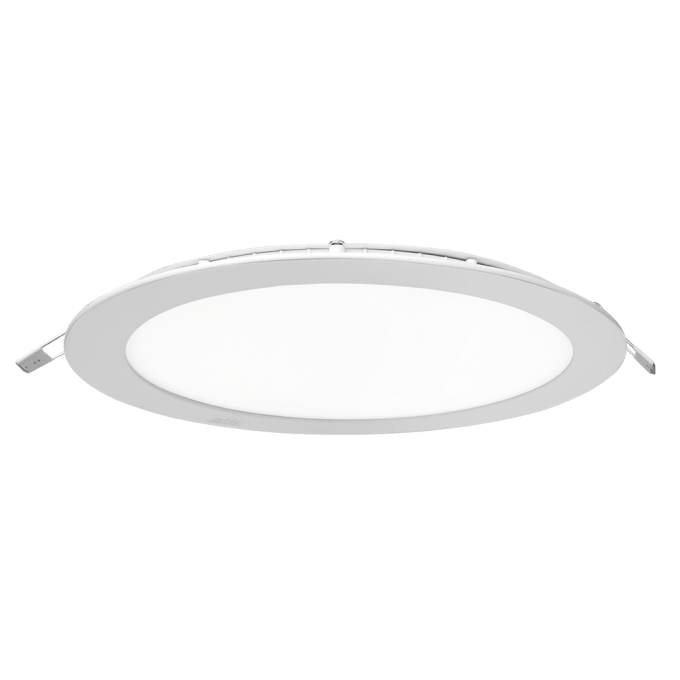 PANEL LED EMBUTIDO 12W REDONDO BLANCO LUZ CALIDA DIAM 170MM