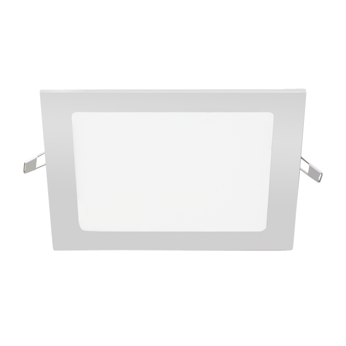 PANEL LED EMBUTIDO 12W CUADRADO BLANCO LUZ CALIDA 170X170MM