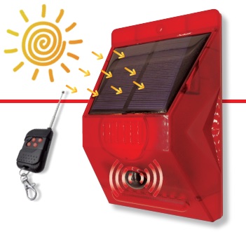 ALARMA SOLAR AUTONOMA CON CONTROL REMOTO