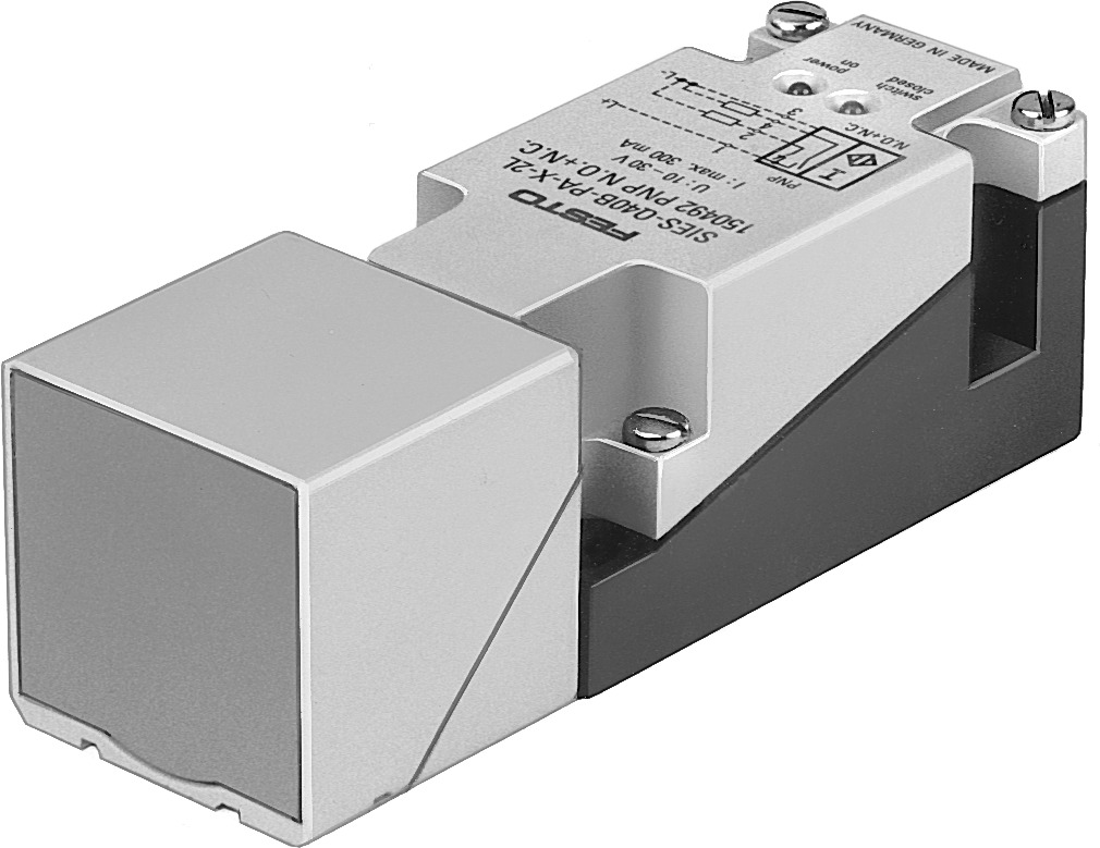 SENSOR INDUCTIVO SIES-Q40B-PA-X-2L / PNP - NA/NC - TENSION 10-30 VDC / CUBO 40x40x120 MM / CONEX. PRENSA M20x1.5