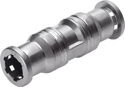 RACOR RAPIDO CRQS-6 / RECTO / CONEX NEU RACOR 6MM / ACERO INOX