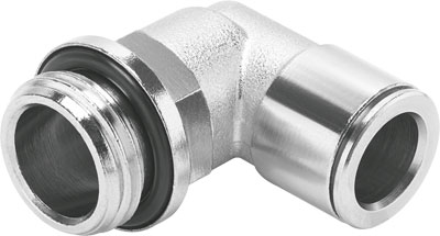 RACOR RAPIDO NPQM-L-G38-Q10-P10 / FORMA L / CONEX NEU G3/8 - RACOR 10MM / LATON NIQUELADO