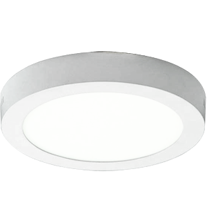 PLAFON REDONDO CON LED  6W 4000K 123x35mm 30000Hs