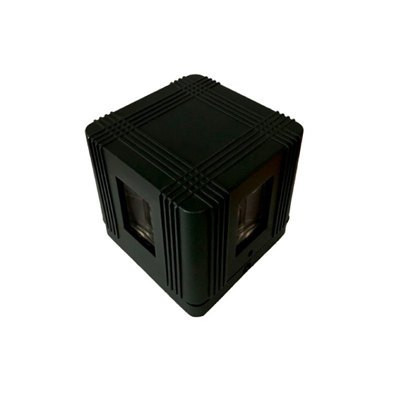 APLIQUE LED COB 80x80x65mm 5W LUZ CALIDA NEGRO TEXTURADO   CROCE