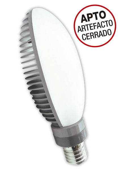 LAMP LED 80W E40 LUZ DIA C/BASE GIRATORIA 11000LM 25000HS APTO ARTEFACTO CERRADO