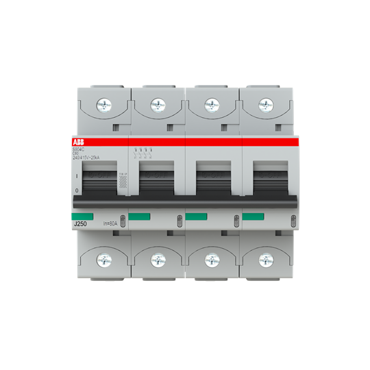 INT TERMOMAG 4X  80A CURVA C ICU=25KA ICS=18KA   S804C-C80