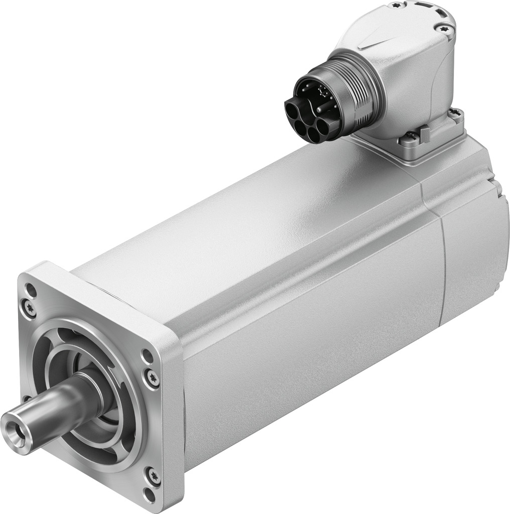 SERVOMOTOR SINCRONO AC - 3000 RPM - 1.4 Nm / BRIDA MOTOR 60MM / TAMAÑO LARGO / EJE LISO / CONEX ELEC CODO ORIENTABLE / ENCODER ABS - SIMPLE