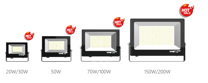 PROYECTOR LED 200W 220V LUZ FRIA 5000K-20000LM IP66 - ANGULO 110° (CONEC. A TIERRA P/GARANTIA)
