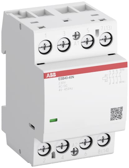 Contactor ESB 40A, 4NA, 24Vca/Vcc, 3 módulos          ESB40-40N-01