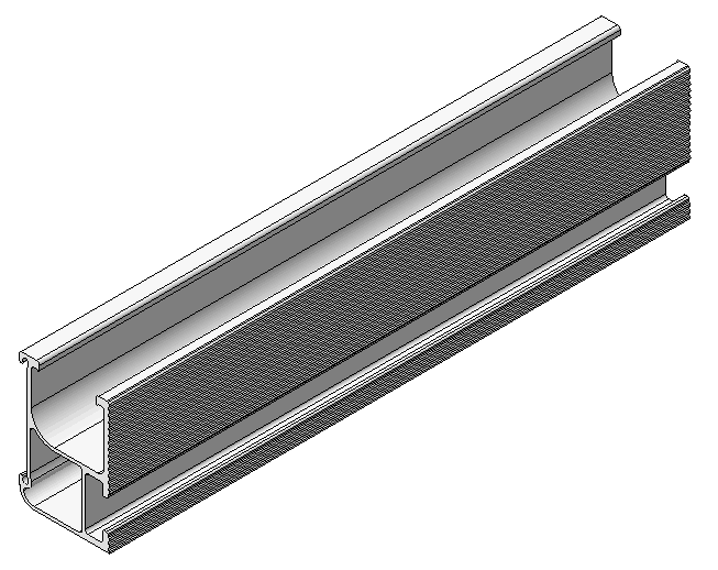 MINI RIEL DE SOPORTE DE 200mm DE PANELES SOLARES