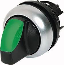 M22-WRLK3-G   SELECTORA 3POS LUMIN VERDE C/RETENCION GIRO 60º IP66