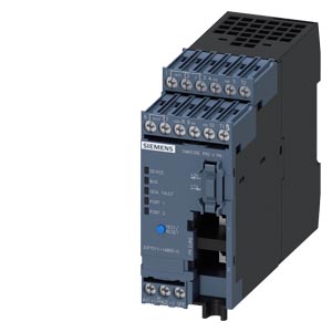 Unidad base SIMOCODE pro V PN, Ethernet/PROFINET IO, redundancia del sistema PN, servidor OPC UA, servidor web, velocidad de transmisión 100 Mbits/s, 2 conexiones de bus vía RJ45, 4E/3S libremente parametrizables, US: 24 V DC, entrada para termistor salidas de relé monoestables, ampliable mediante módulos de ampliación (*EP)