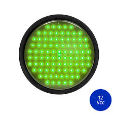 LAMPARA LED LS 200 V 220 V 123 LED (VERDE 200 mm)