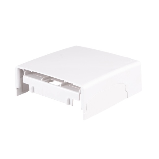 [AD-080-25-BL] ADAPTADOR PISO/PARED P/CANAL 80X 25MM BLANCO (BASE + TAPA)   645.007