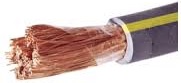 [124773] CABLE SOLDADURA  95MM2 100V NEGRO C/2 LINEAS AMARILLAS ELECTROFLEX