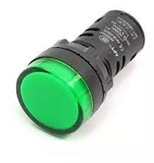 [150058] AD22-22DS   24V   VERDE OJO DE BUEY MULTILED D22mm