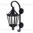 [151645] ARTEF FAROL VIDRIO SUP.  P/PARED NEGRO