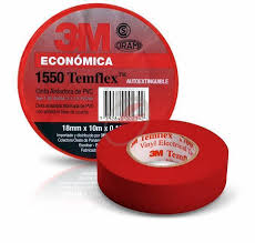 [151839] CINTA AISL PVC TEMFLEX 165 19MM X 18M ROJO (EX 1550 - 45819)