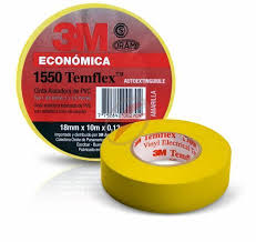 [151840] CINTA AISL PVC TEMFLEX 165 19MM X 18M AMARILLO (EX 1550 - 45817)