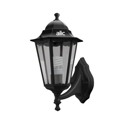 [58932] (CONSULTAR) ARTEF FAROL 1X 100w COLONIAL ALUM NEGRO (6 CARAS)