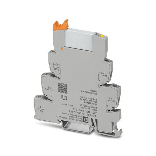 [PLC-RSC- 24DC/ 1/ACT] BORNE INTERF RELE PLC C/BORNE PLC-BSC...ACTUADOR C/RELE ENT 24VCC (BASE + RELE)