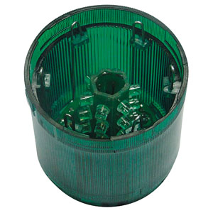 [163220] BALIZA ELEM LUMIN 18LEDS INTERMIT VERDE 24VCC