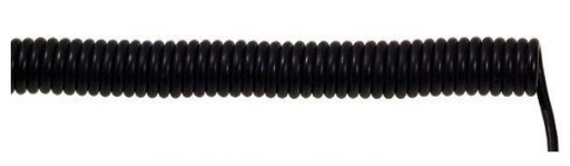 [72954] CABLE ESPIRALADO 1MT 3 CONDUCTORES NEGRO