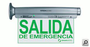 [167376] LUZ EMERGENCIA SEÑALIZ LED CARTEL DE "SALIDA DE EMERGENCIA" C/LUZ DE EMERG. AUTOM. PERMANENTE IP43 8W BATERIA NI/CD 3,6V 0,4Ah  3HS.