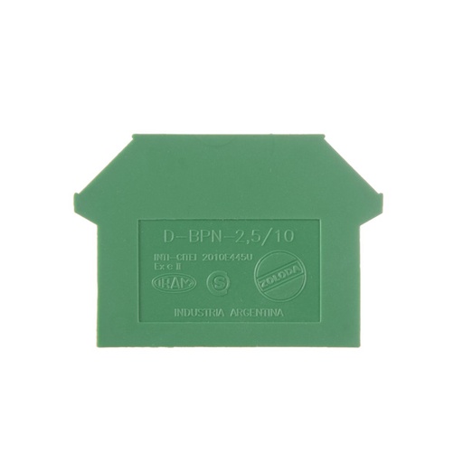 [D-BPN-2,5/10-VE] TAPA P/BORNE BPN 2.5-4-6-10MM2 VERDE