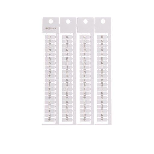 [IB-05-04-A] PLANCHA DE NROS 31-40 (8 JUEGOS) APAISADOS P/BORNE DE PASO 5MM