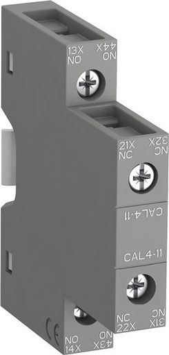 [CAL4-11] CONTACTO AUX LATERAL 1NA+1NC P/CONTACTOR AF9 HASTA AF38   CAL4-11