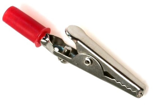 [168819] PINZA BATERIA AISLADA 15A 60MM ROJO