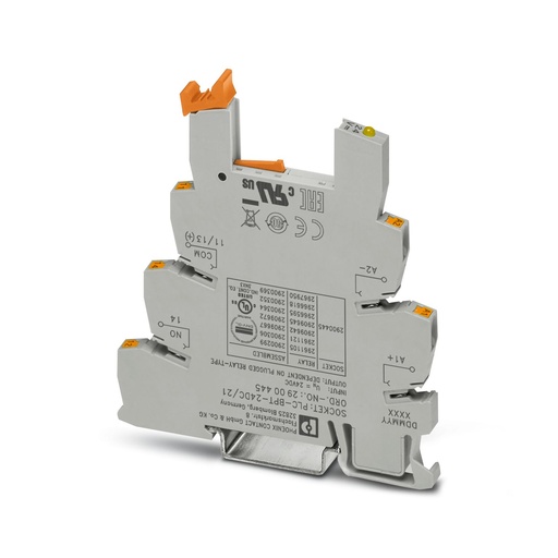 [PLC-BPT- 24DC/21] BORNE DE BASE PLC CONEX TORN 24VCC SIN RELE OPTOACOP (BASE SOLA)