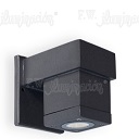 [171141] APLIQUE UNIDIRECC CUADR ALUM PAR16 1X50W O LED 4W GRAFITO