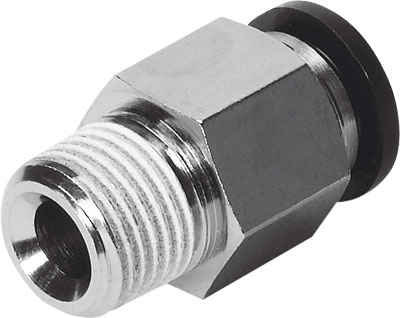 [QS-1/4-6-100] RACOR RAPIDO RECTO R1/4 - 6MM