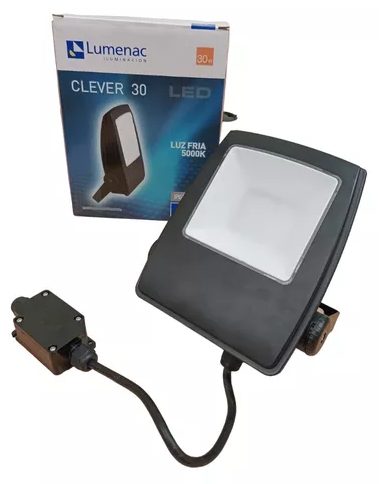 [179510] (OUTLET) (DISCONT) PROY LED 30W DIFUSOR OPAL ABS NEGRO IP65 C/VIDRIO