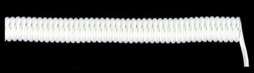 [72955] CABLE ESPIRALADO 2MT 3 CONDUCTORES BLANCO